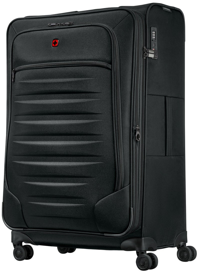 Wenger Checklite II 80 Cm 4-Double Wheeled Expandable Softside Check-In Luggage Trolley - Black - Image 3